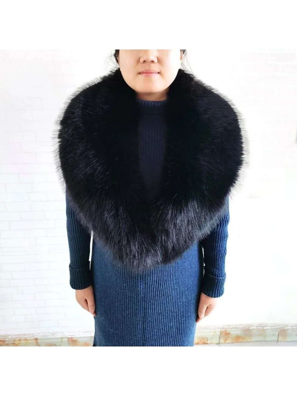 Cozy Faux Fur Collar & Cuffs Set - Warm Fluffy Scarf for Winter Women, Stylish